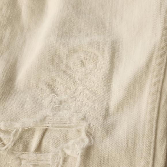 NWOT- Zara Men's White Distress Skinny Jeans - Picture 5 of 11